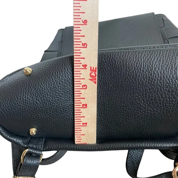 Anna Morellini Genuine Leather Woven Backpack With Gold Ring  display picture 1